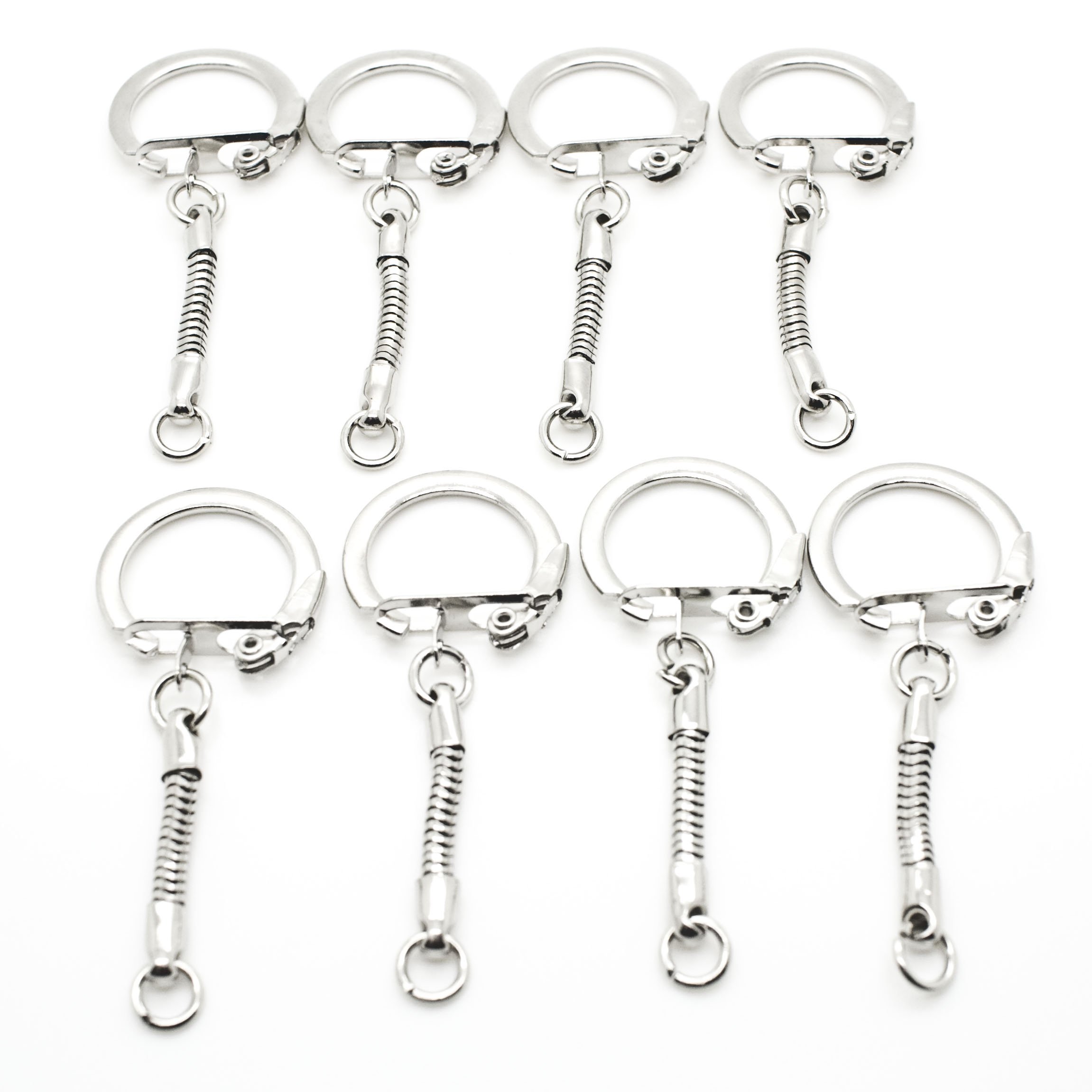 Amazon.com: Key Chains Snake Chain with Snap End and Jump Ring for